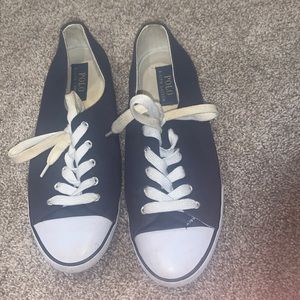 Navy Blue Polo shoes.